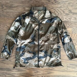 Wild Fable WINDBREAKER JACKET WOMEN CAMO 💚 🟤🖤 SIZE XS